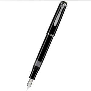 NIP Pelikan P205 Fountain Pen F nib black/silver